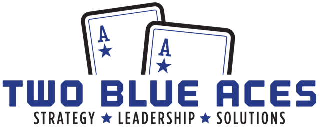 Two Blue Aces logo